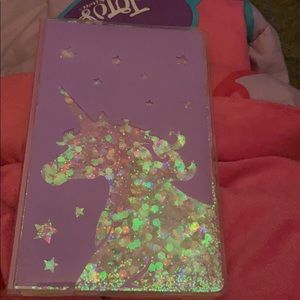 Funky Feels Glitter Unicorn Notebook